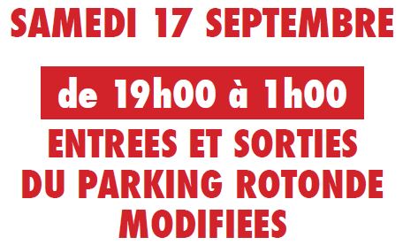 Aix 100 Flammes : entrées et sorties du parking Rotonde modifiées